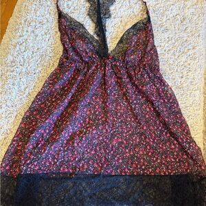 Cacique Black Lace Floral Lingerie